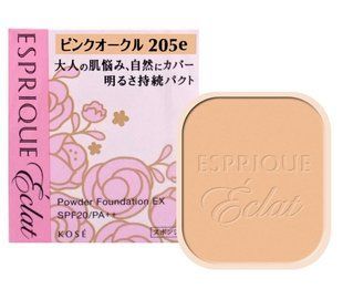 Kose ESPRIQUE Eclat Brightening Pact EX SPF20 PA++ Сяюча тональна основа, рефіл, PO205e Рожева охра, 9,3 г Kose0785 фото