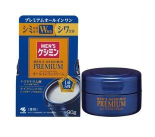 Kobayashi Men's Keshimin Premium All in One Cream Зволожувальний, омолоджувальний крем для обличчя 5-в-1, 90 г Kobayashi8982 фото